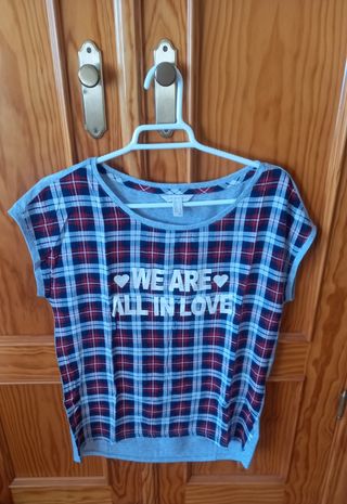 Camiseta de cuadros escoceses