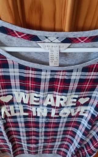 Camiseta de cuadros escoceses