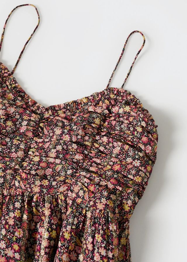 Vestido largo flores talla XXS Nuevo