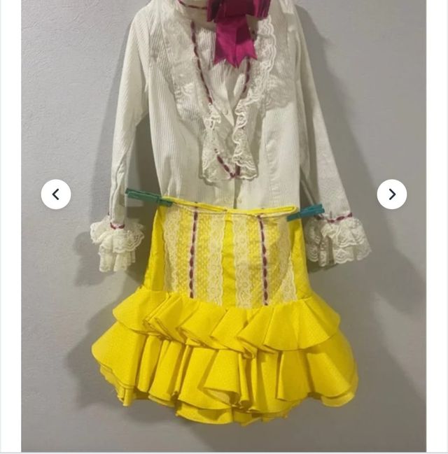 Traje de flamenca niña