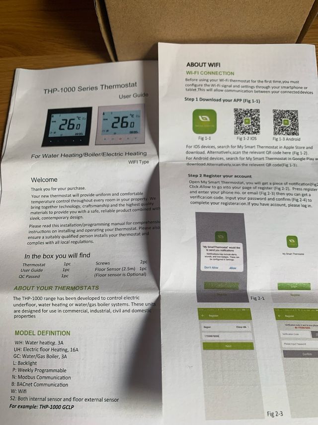 Termostato WiFi inteligente OWSOO calderas