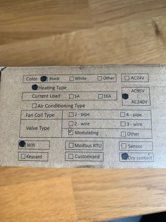 Termostato WiFi inteligente OWSOO calderas