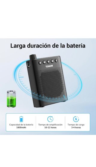 Amplificador de voz bluetooth portatil