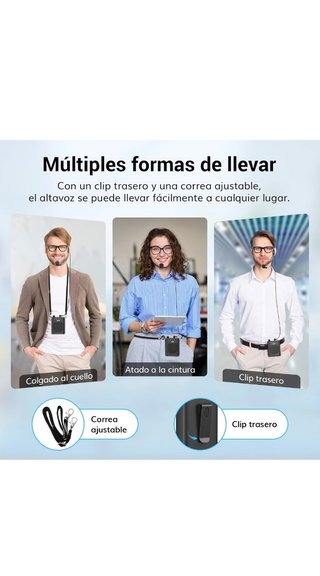 Amplificador de voz bluetooth portatil