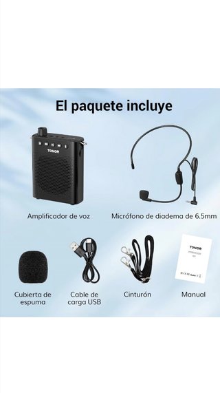 Amplificador de voz bluetooth portatil