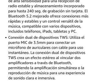 Amplificador de voz bluetooth portatil