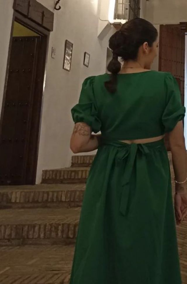 Vestido verde midi
