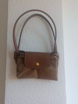 Bolso lona camel