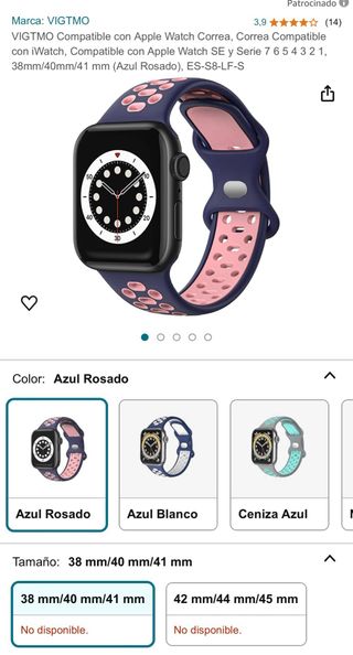 Correa silicona para Apple Watch