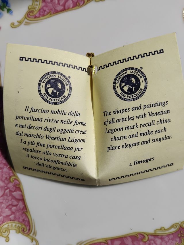 Vassoio porcellana Venetian Lagoon