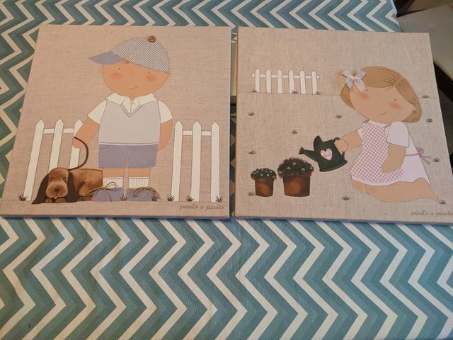 CUADROS OSITOS Y CUADROS NIÑOY NIÑA