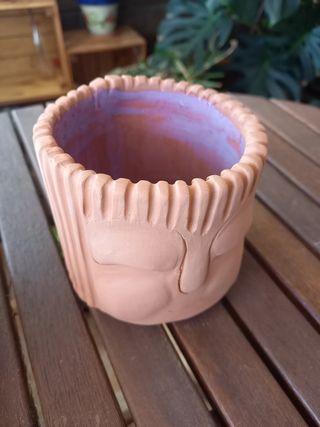 Maceta hecha a mano Buda