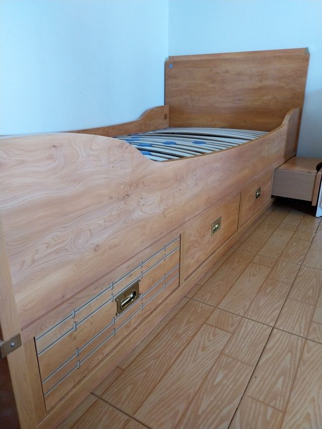 Cama 90 con almacenaje