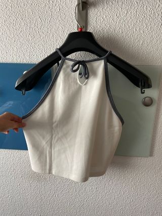 Crop top blanco - Okeysi T.XL