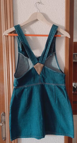 Peto vaquero azul Zara