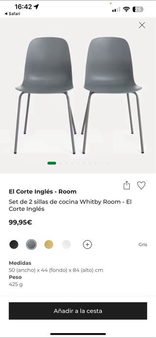 Conjunto de mesa y sillas