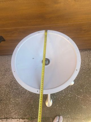 Pie de mesa circular