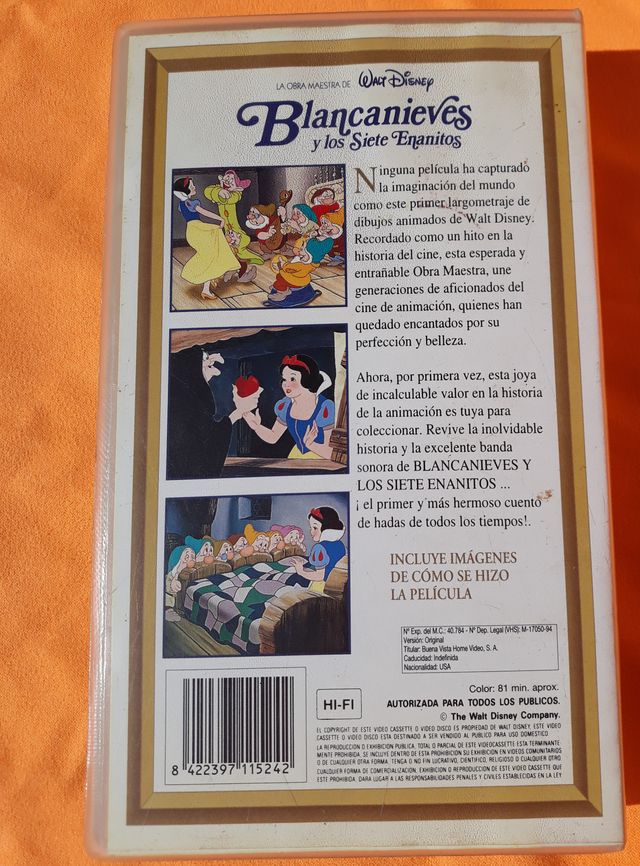 Película Blancanieves de Walt Disney