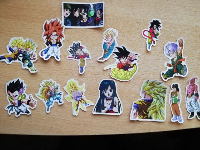 Dragon ball z pegatinas nuevos a estrenar