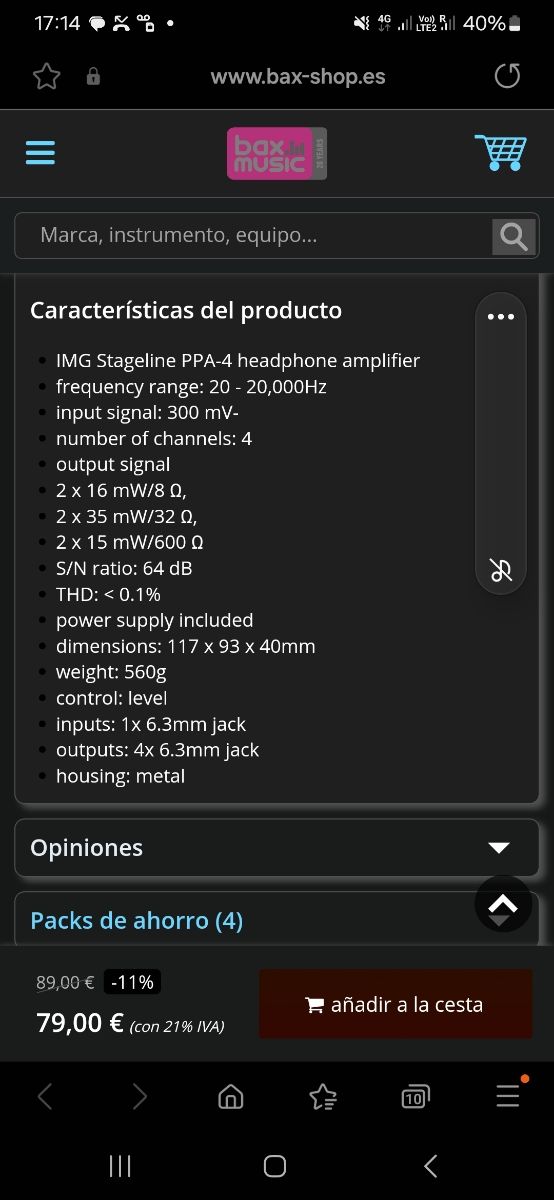 Amplificatore audio