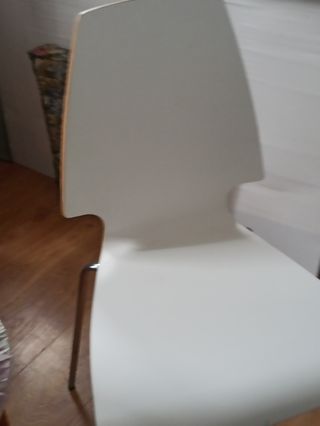 Silla blanca ikea vilma
