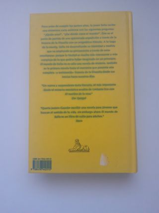 Novela"El mundo  de Sofía"