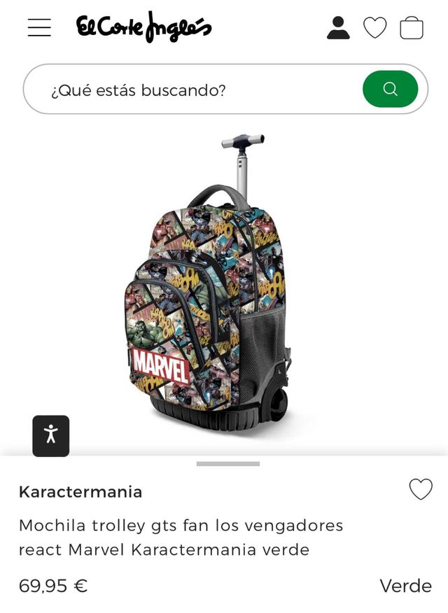 Zaino con ruote trolley Spiderman karactemania
