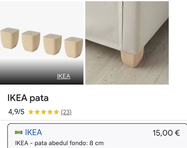 Patas de mesa o estanteria
