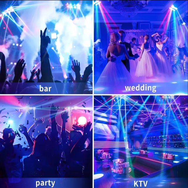 ✅️Pack 2 Luces discoteca araña Profesional 50W