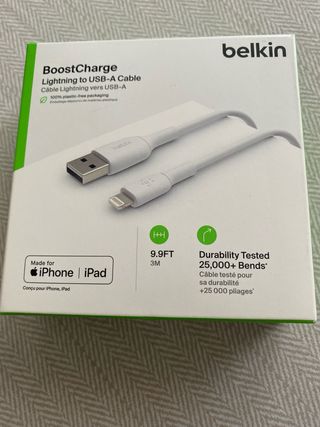 Cable Belkin Iphone 3 Metros ( Original)