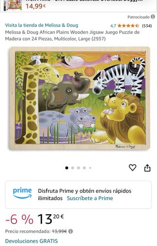 Puzzle madera melissa & Doug