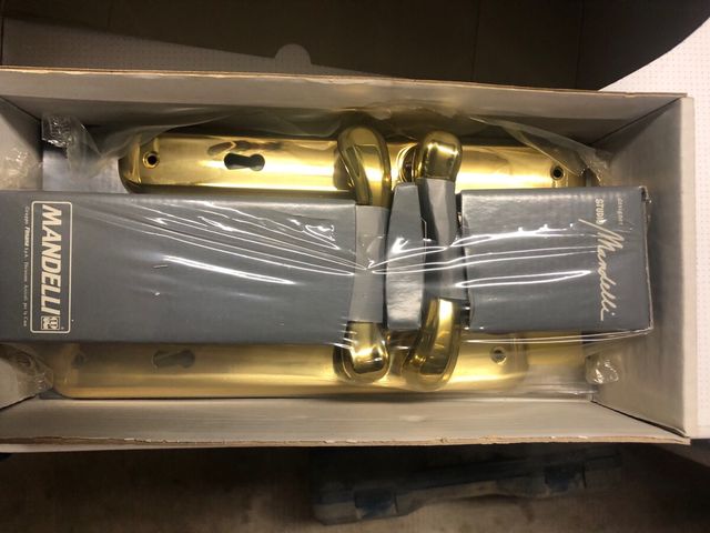 Maniglie ottone mandelli 8x90