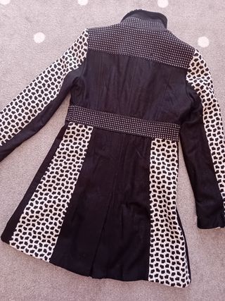 Conjunto de abrigo y minifalda " Miss Sidecar " 