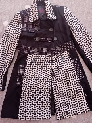 Conjunto de abrigo y minifalda " Miss Sidecar " 