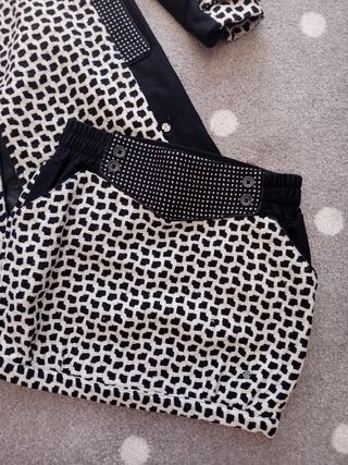 Conjunto de abrigo y minifalda " Miss Sidecar " 