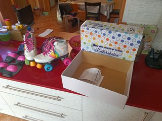 Patines arcoiris y blanco Rookie Rollers