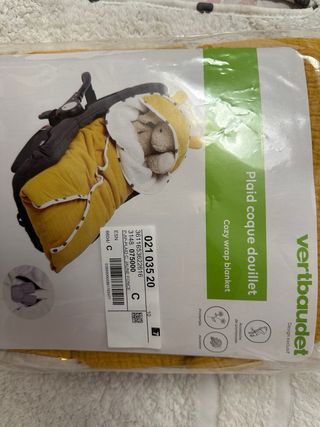 Manta o arrullo para silla de coche 