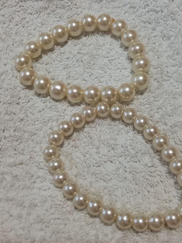 Pulseras perlas 2 unid