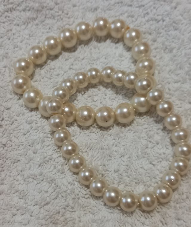 Pulseras perlas 2 unid