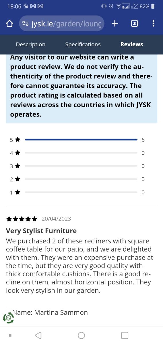 Sillón reclinable como nuevo