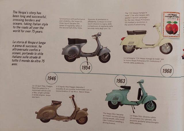 Vespa 125 de los años 1960s de Lego