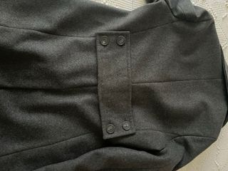 Abrigo paño gris mujer 