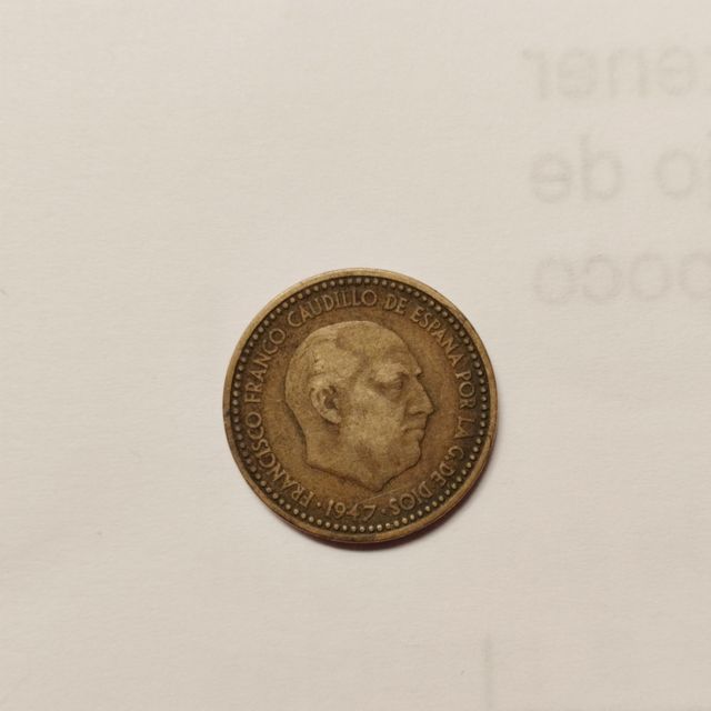 Moneda de 1 peseta de 1947*53