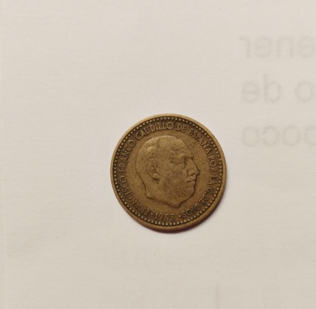 Moneda de 1 peseta de 1953