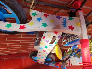 Bicicleta sin pedales madera