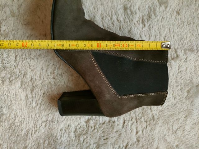 botines oportunidad gris ante tacón