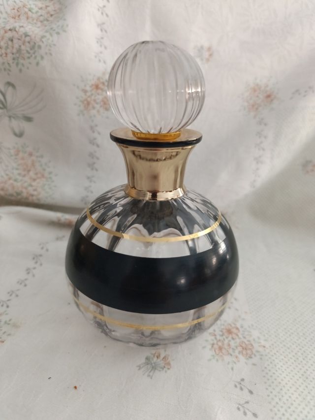 Set de piezas de cristal con baño en oro