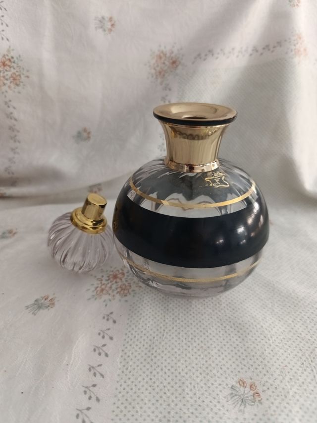 Set de piezas de cristal con baño en oro