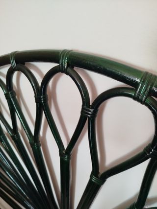 Cabeceros individuales de mimbre verde