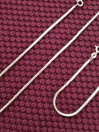 Conjunto de plata de ley 